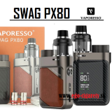 VAPORESSO PX80 KIT 18650 - LEATHER BROWN