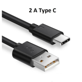 Nabíjací kábel s USB-C vstupom pre mody - čierny (cca.20cm)