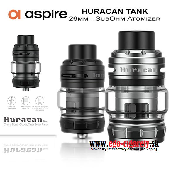 ASPIRE HURACAN DL 4/6ml - STEEL VERZIA