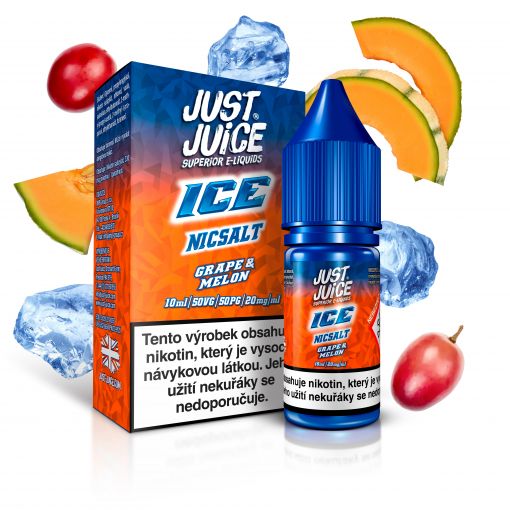 10ml JUST JUICE 11mg SALT - ICE GRAPE-MELON