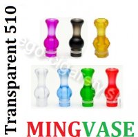 MingVape Transparent Drip Tip modrý ( farby v detaile )