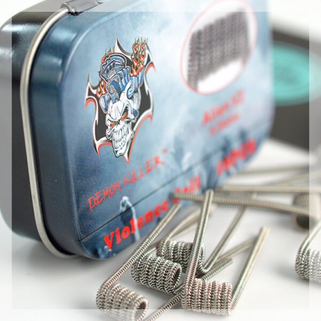 10ks DEMON KILLER -  Tri-twisted Clapton Coil (32ga*2*3 Kanthal A1+30ga 316L)