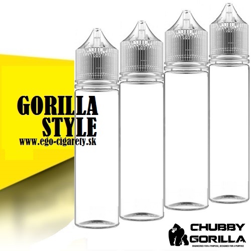 60ml PET CHUBBY GORILLA FLAŠA - ČÍRA EDICIA