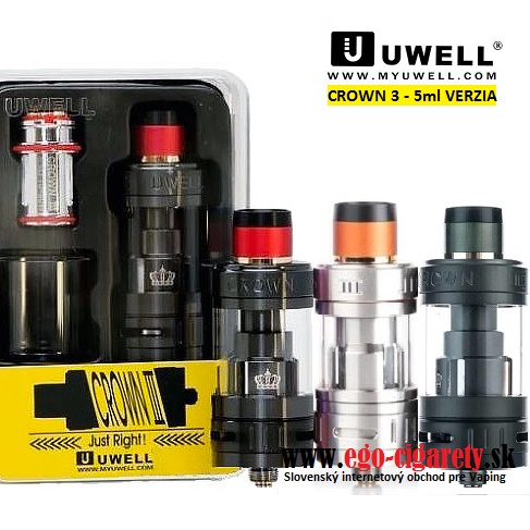 UWELL CROWN III Tank DL - 5ml ( FARBY V DETAILE )