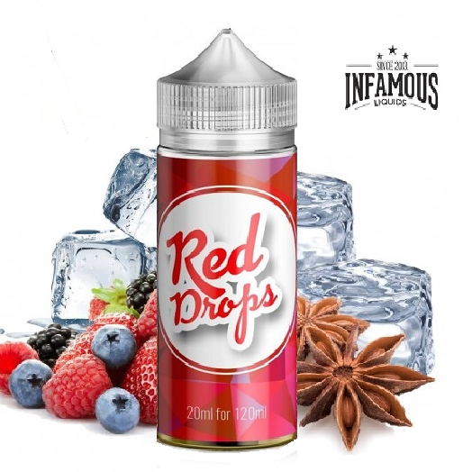 20/120ml INFAMOUS DROPS - RED DROPS