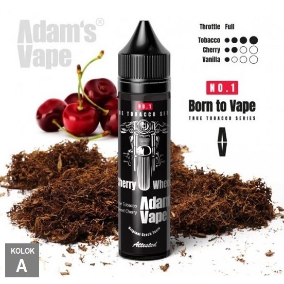 12/60ml ADAMS VAPE  - CHERRY WHEELS TOBACCO ORGANIC