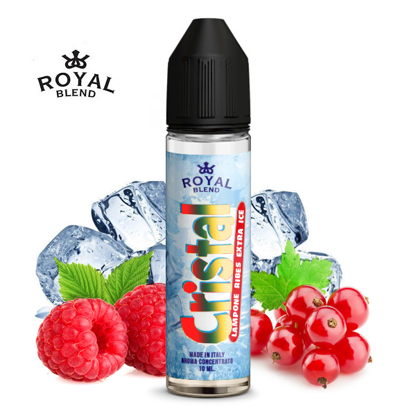 10ml/60ml ROYAL BLEND - CRISTAL LAMPONI-RIBES EXTRA ICE