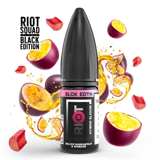 10ml RIOT S:ALT Hybrid 20mg SALT - DELUXE PASSIONFRUIT AND RHUBARB