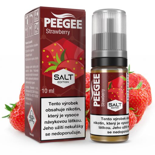 10ml PEEGEE SALT 20mg - STRAWBERRY (jahoda)