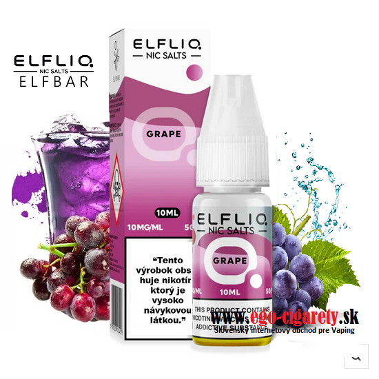 10ml NicSALT ELF BAR (ELFLIQ) 20mg - GRAPE