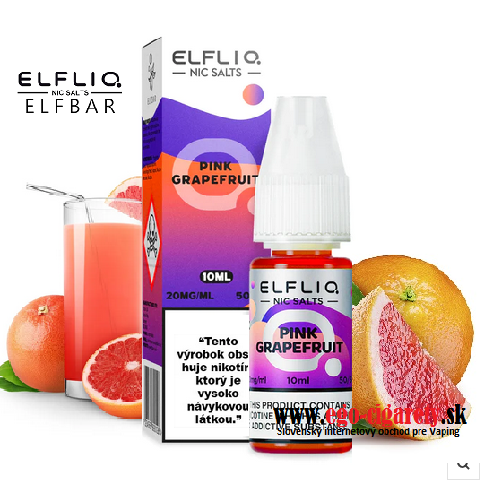 10ml NicSALT ELF BAR (ELFLIQ) 20mg - PINK GRAPEFRUIT