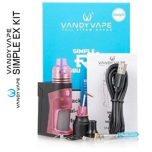 VANDYVAPE SIMPLE EX 850mAh SQUONK MOD - PINK 