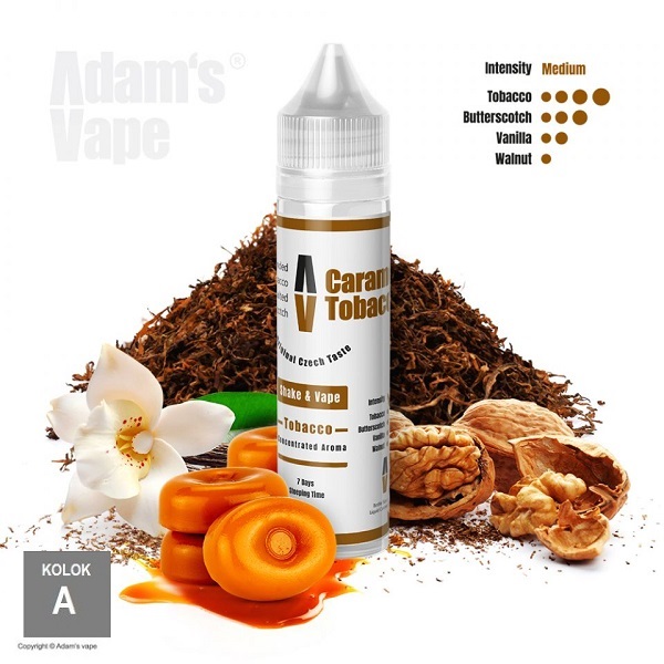 12/60ml ADAMS VAPE - CARAMEL TOBACCO 