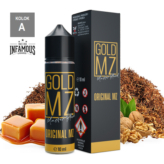 10/60ml INFAMOUS  - GOLD MZ TOBACCO 
