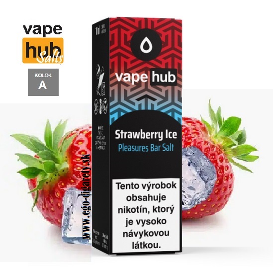 10ml VAPEHUB SALT Pleasures 10mg - STRAWBERRY ICE