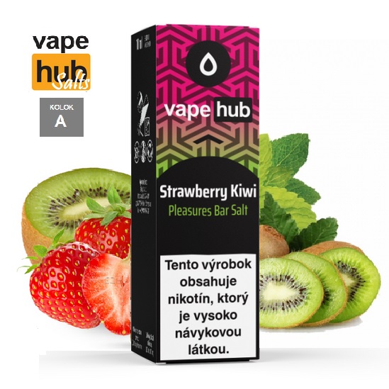 10ml VAPEHUB SALT Pleasures 10mg - STRAWBERRY KIWI