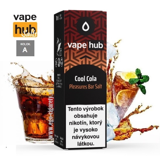 10ml VAPEHUB SALT Pleasures 20mg - COOL COLA