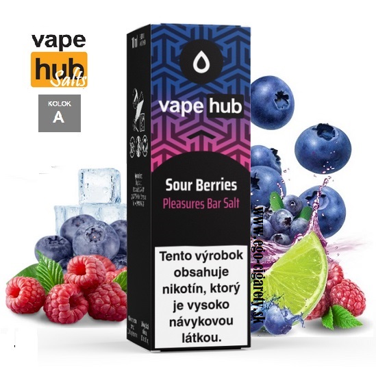 10ml VAPEHUB SALT Pleasures 20mg - SOUR BERRIES