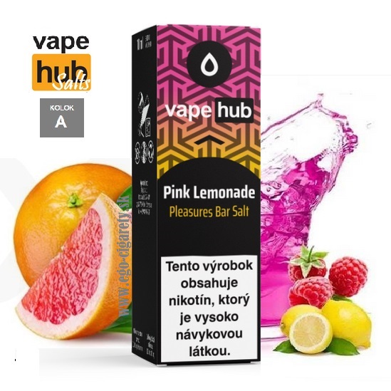 10ml VAPEHUB SALT Pleasures 20mg - PINK LEMONADE