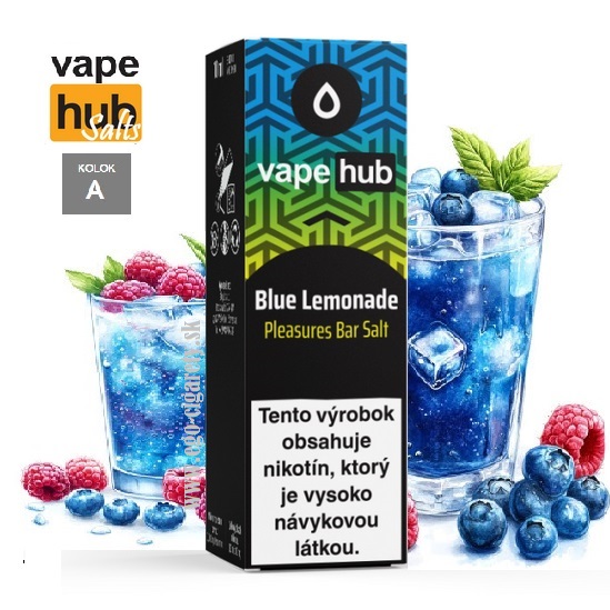 10ml VAPEHUB SALT Pleasures 20mg - BLUE LEMONADE