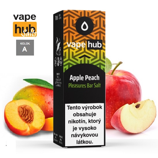 10ml VAPEHUB SALT Pleasures 20mg - APPLE PEACH