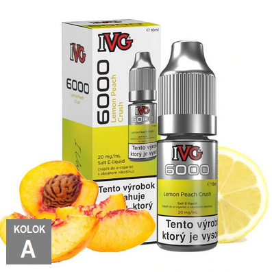 10ml IVG6000 SALT 20mg - LEMON PEACH CRUSH