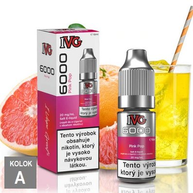 10ml IVG6000 SALT 20mg - PINK POP