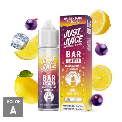 12/60ml JUST JUICE BAR - BLACKCURRANT LEMONADE