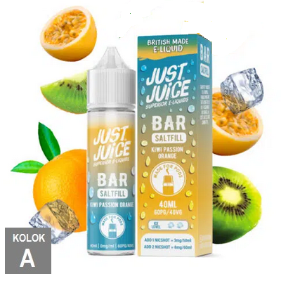 12/60ml JUST JUICE BAR - KIWI PASSION ORANGE