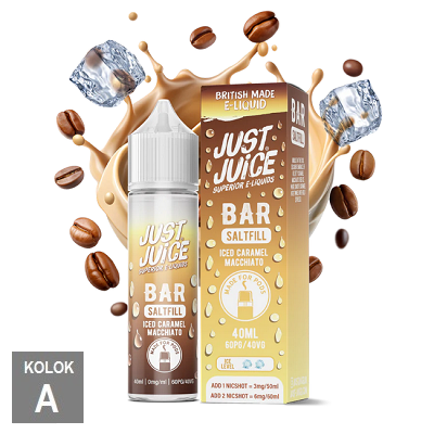 12/60ml JUST JUICE BAR - ICED CARAMEL MACCHIATO
