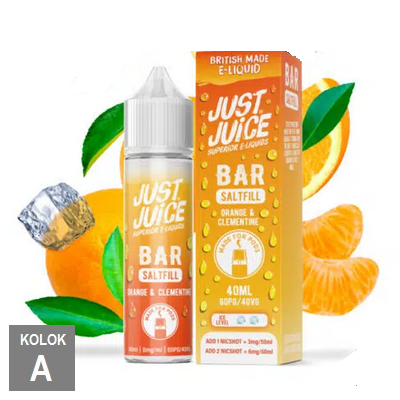 12/60ml JUST JUICE BAR - ORANGE CLEMENTINE