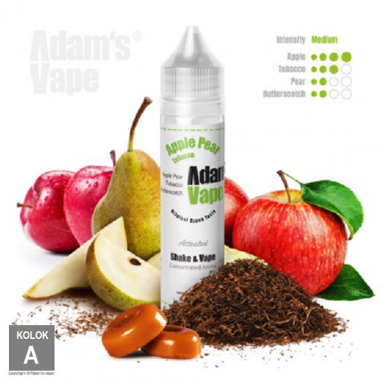 12/60ml ADAMS VAPE  - APPLE PEAR TOBACCO 