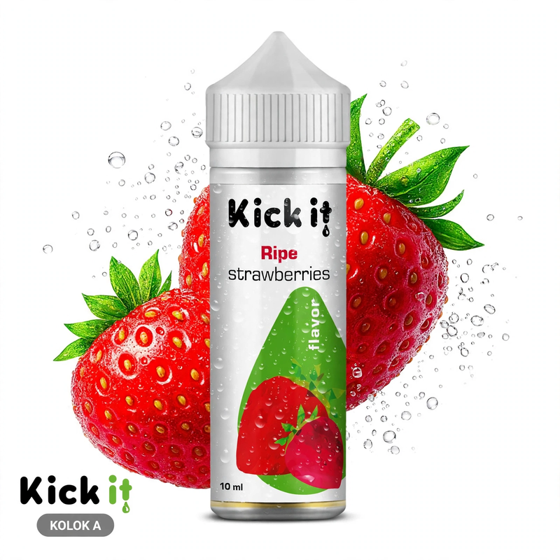 10/60ml KICK IT - RIPE STRAWBERRIES