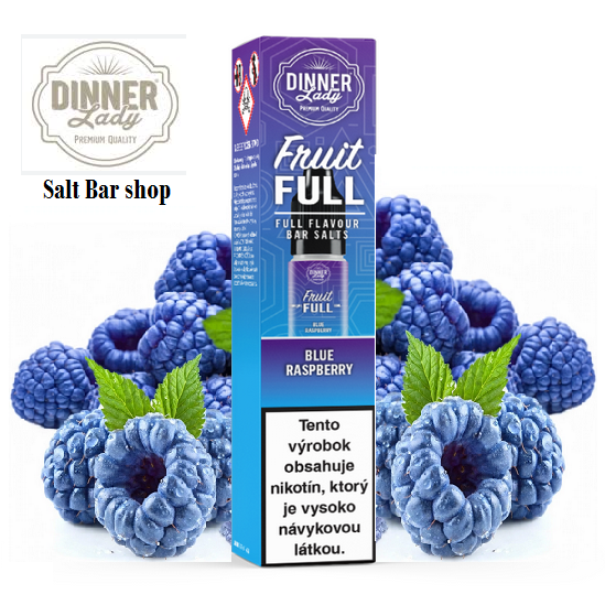 10ml DINNER LADY BAR-SALT 10mg - BLUE RASPBERRY